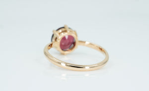 18ct Rose Gold ring with Solitaire Garnet